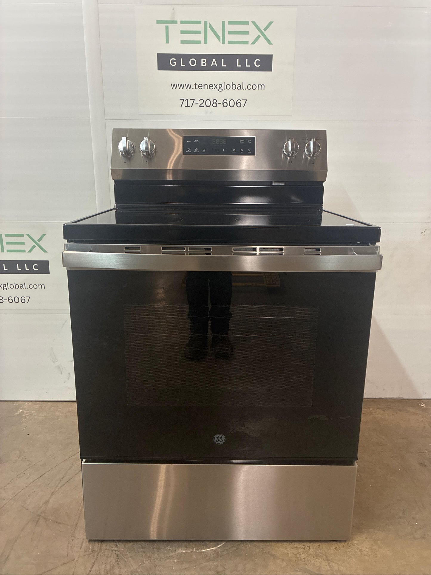 GE 30" 4-Burner Electric Range, SS