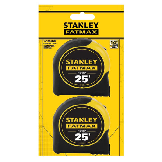 STANLEY FatMax Tape Measure, 25 ft x 1-1/4 in