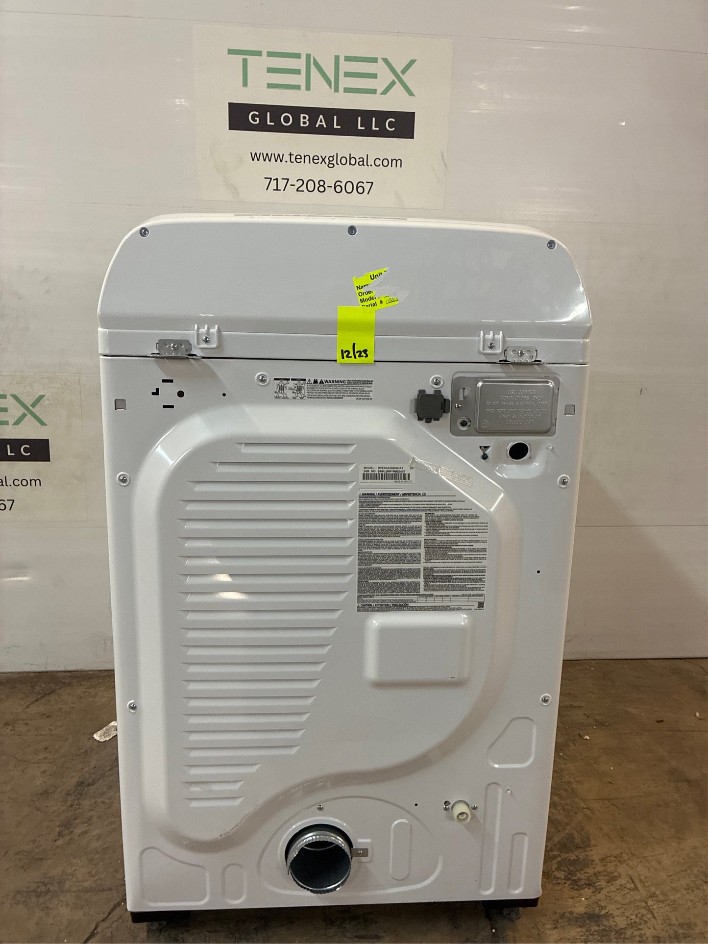 Samsung Smart White Electric Dryer with Steam