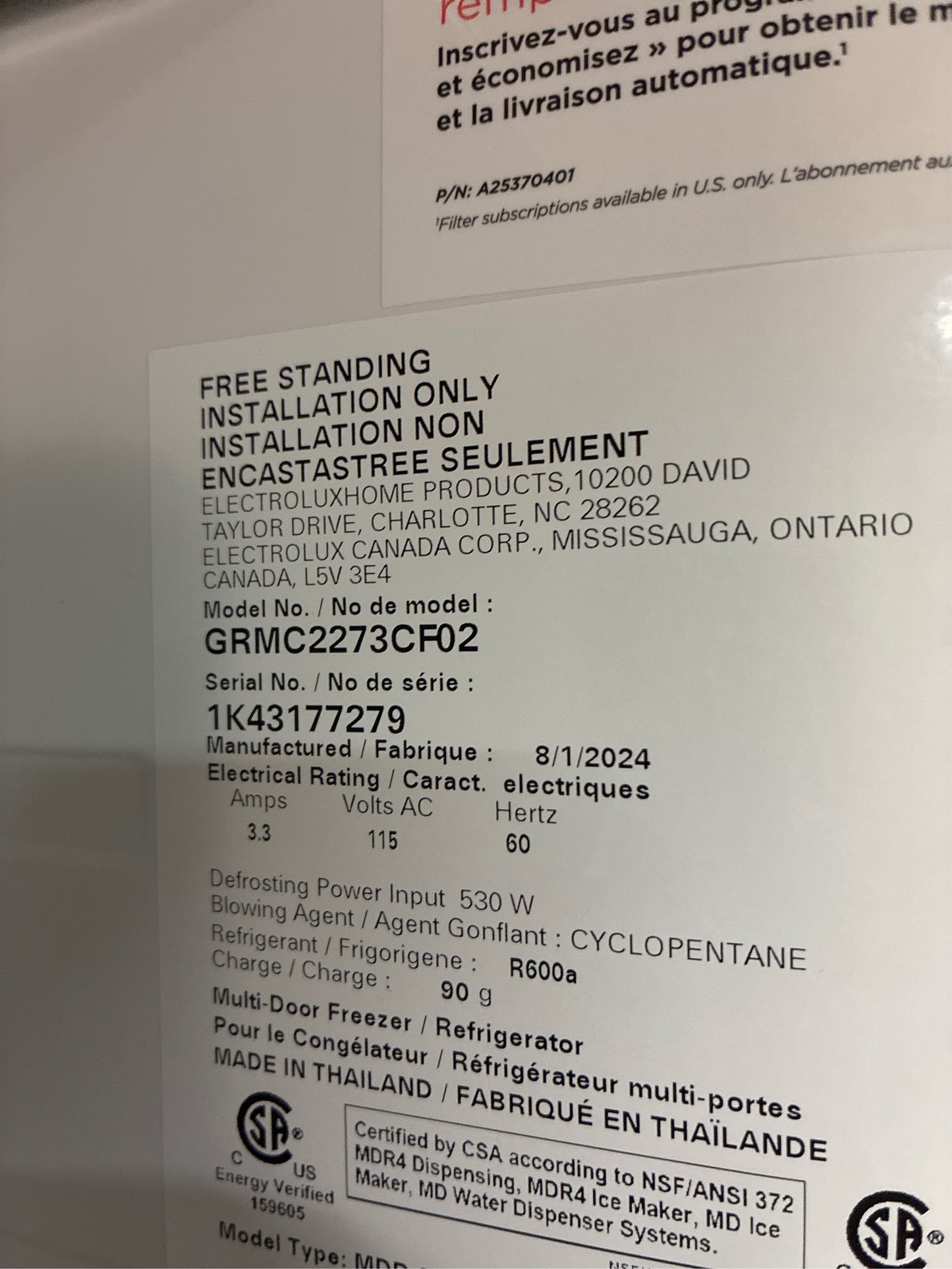 Frigidaire 21.5-cu ft French Door Refrigerator