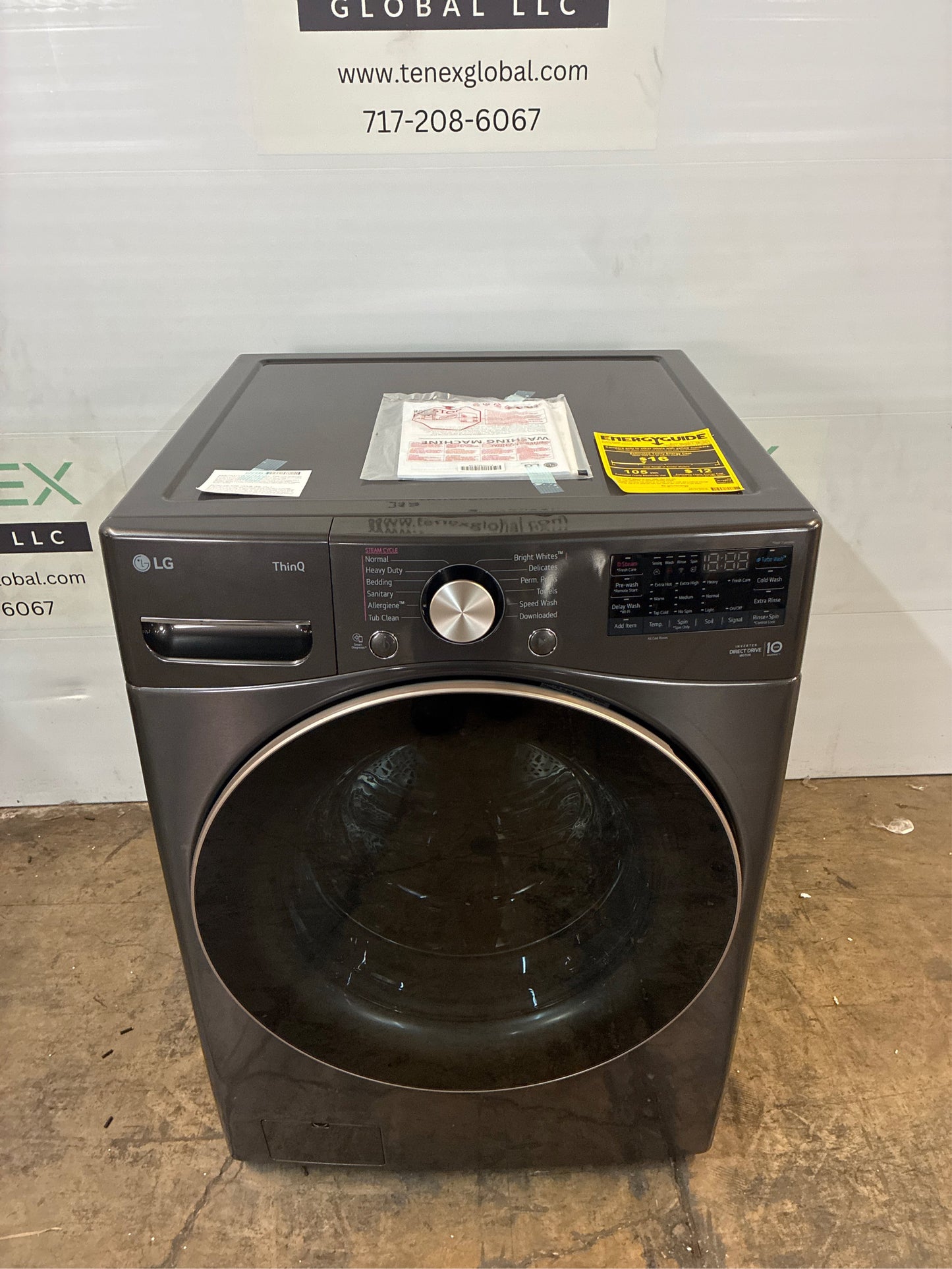 LG 4.5 Cu. Ft. Front Load Washer - Black