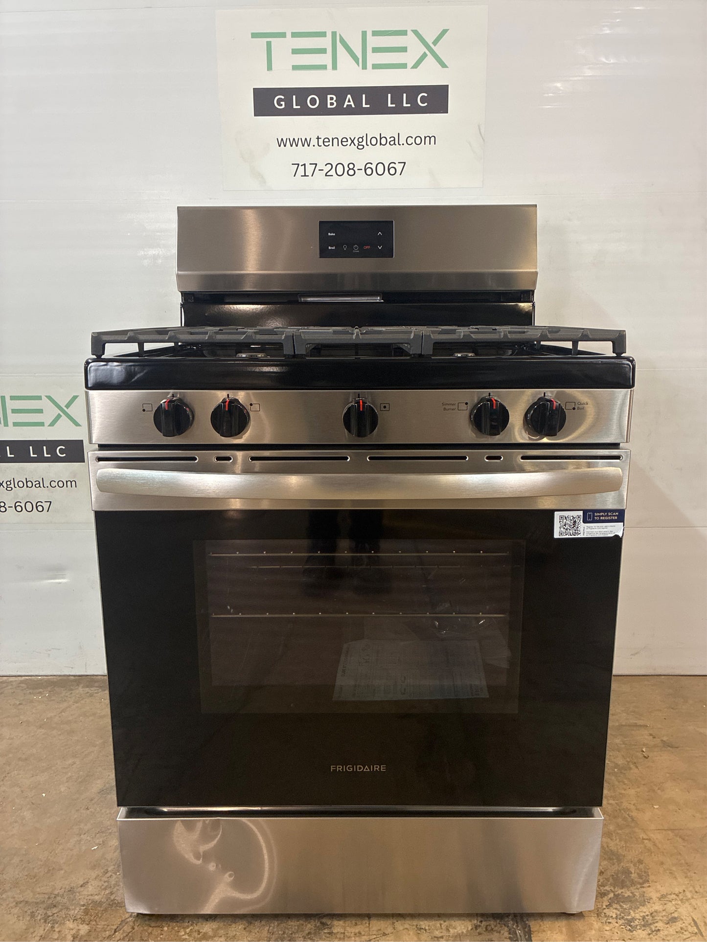 Frigidaire 30 5 Burner Gas Range, SS