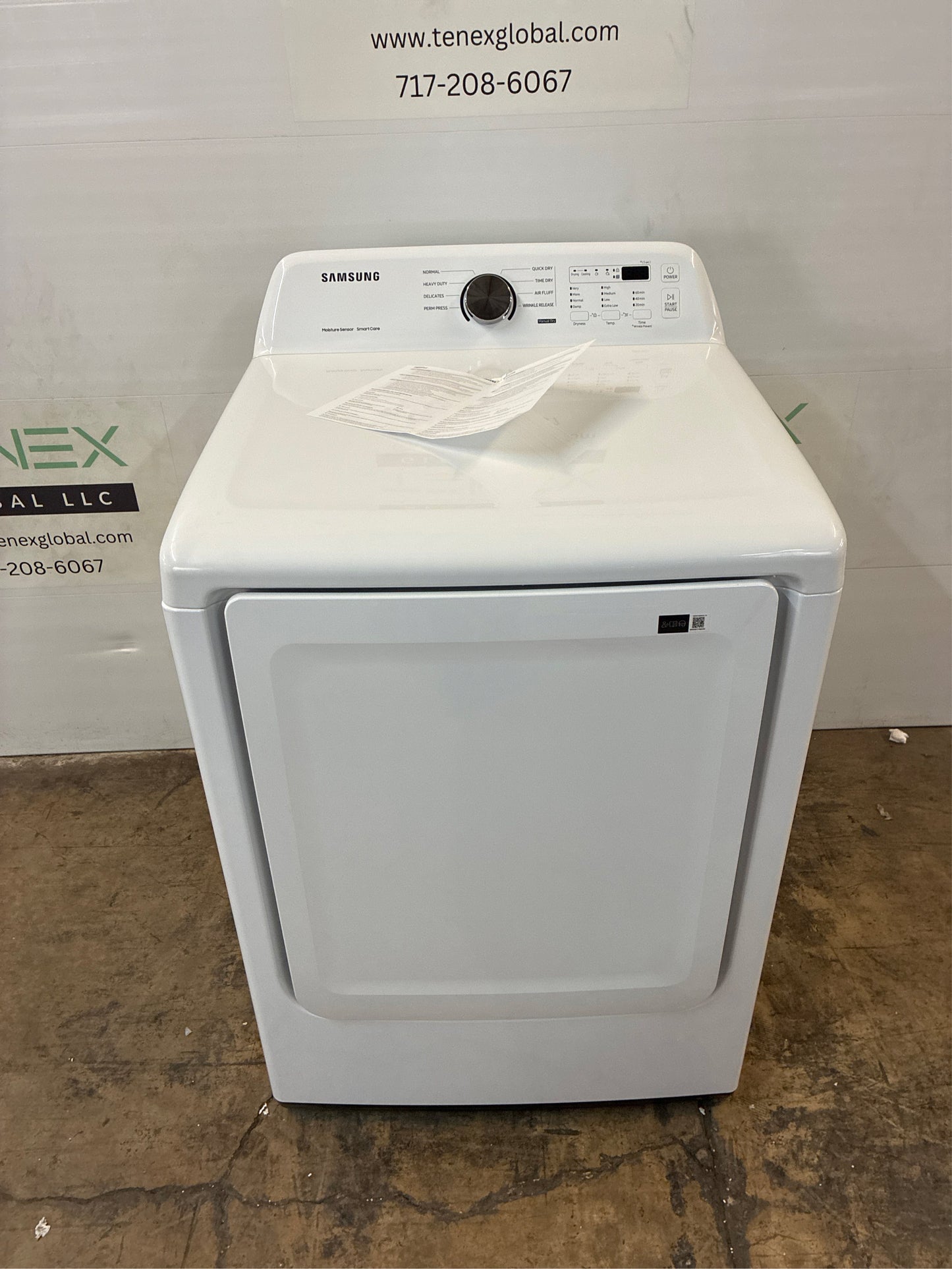 Samsung 7.2 cu.ft. Vented Electric Dryer White