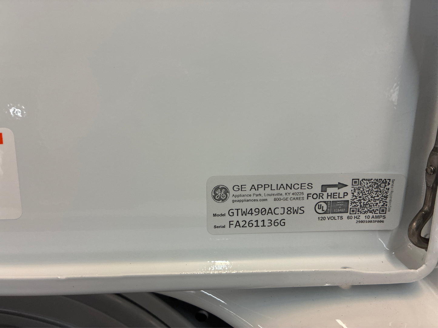 GE 4-cu ft Agitator Top-Load Washer (White)