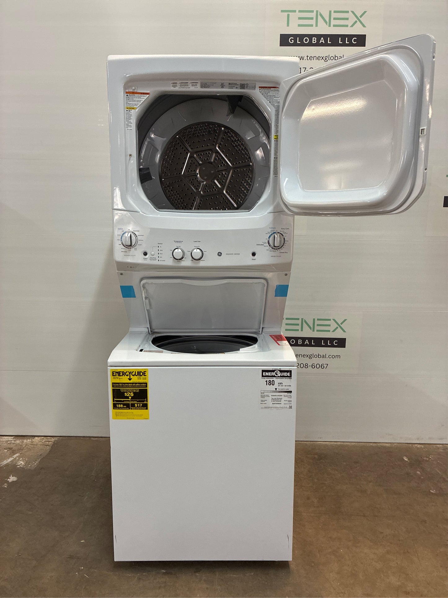 GE 3.8-cu ft Washer & Gas 5.9-cu ft Dryer