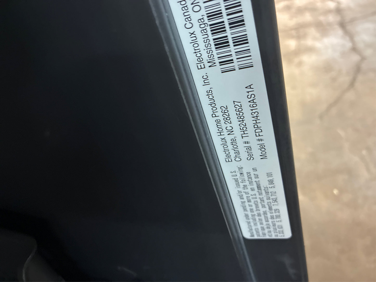 Frigidaire 24., Top-Control Dishwasher