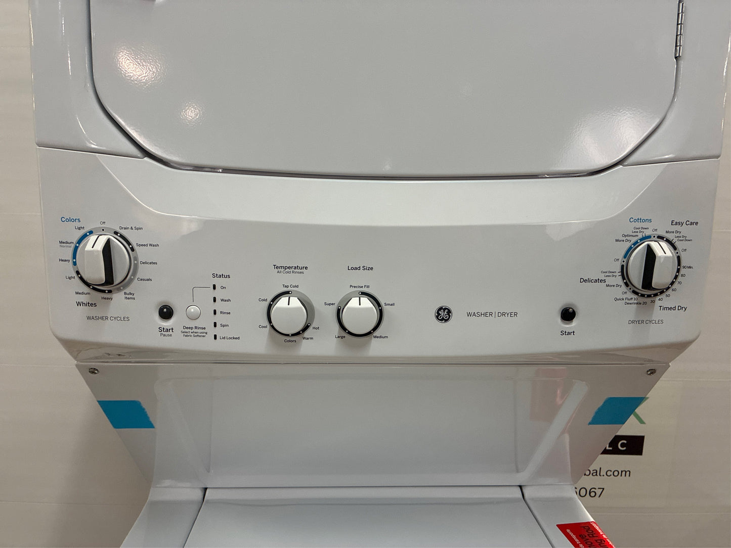 GE 3.8-cu ft Washer & Gas 5.9-cu ft Dryer