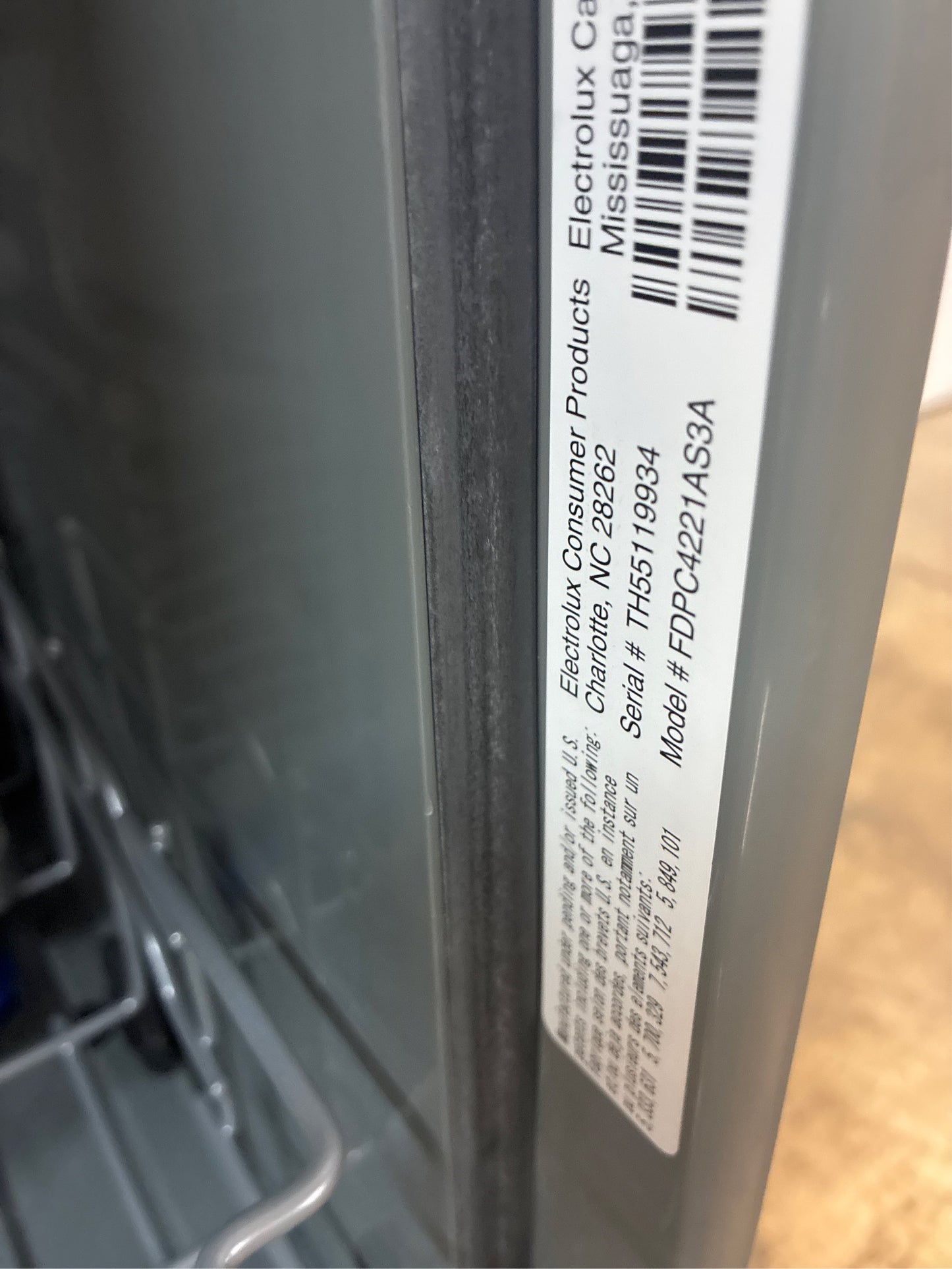 Frigidaire - 24 in. Stainless Dishwasher, Tall Tub