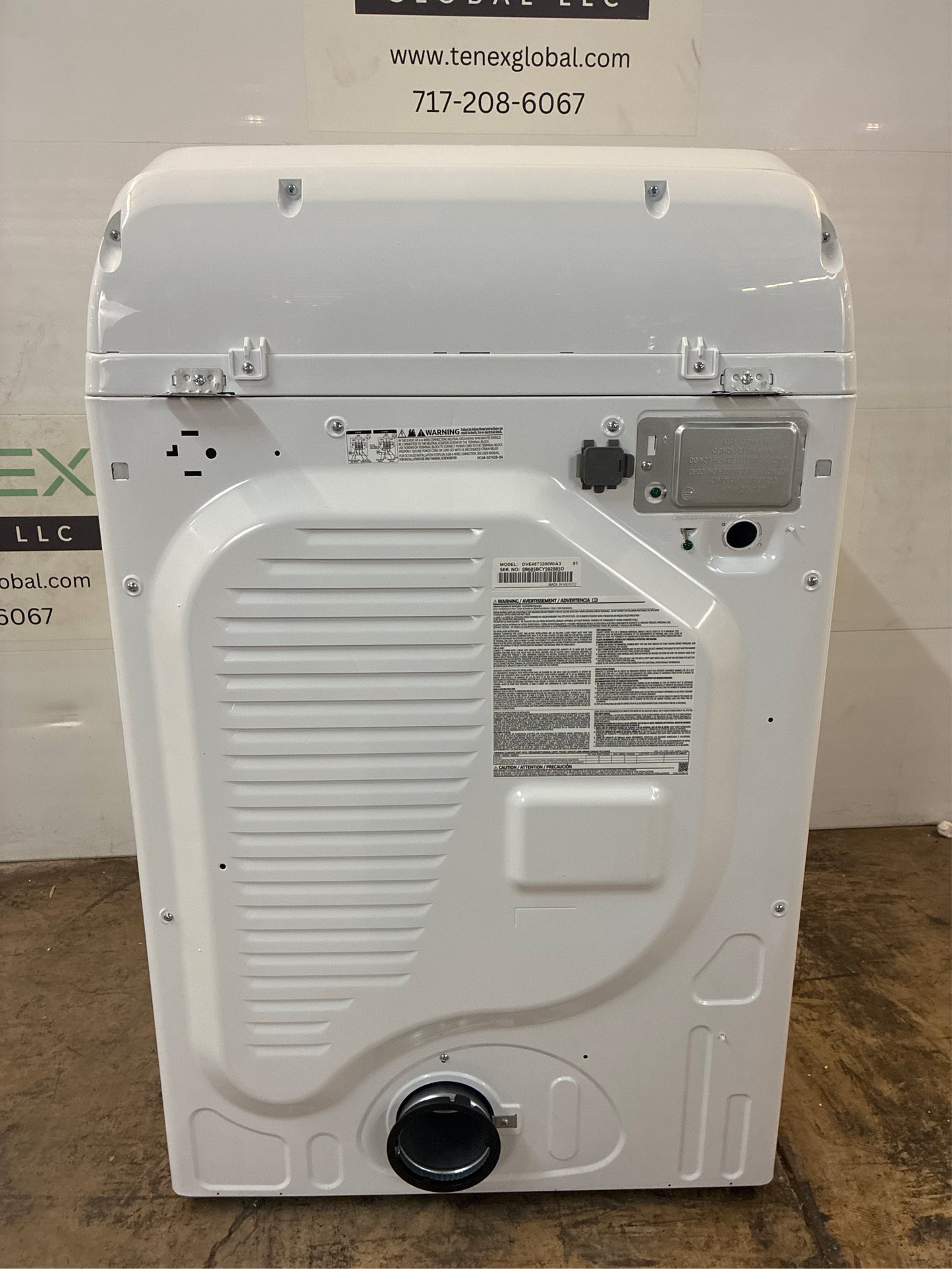 Samsung 7.2 cuft Vented Electric Dryer White