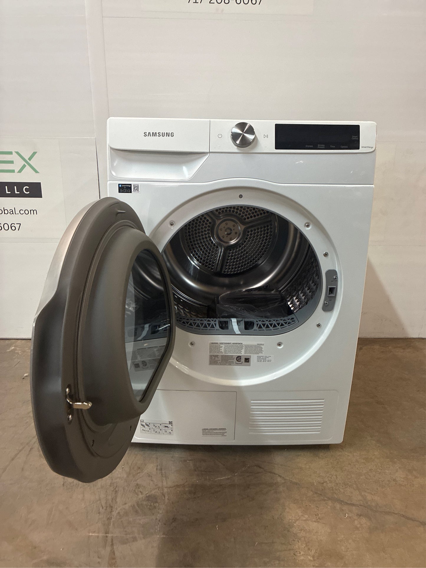 Samsung 4-cu ft Stackable Electric Dryer (White)