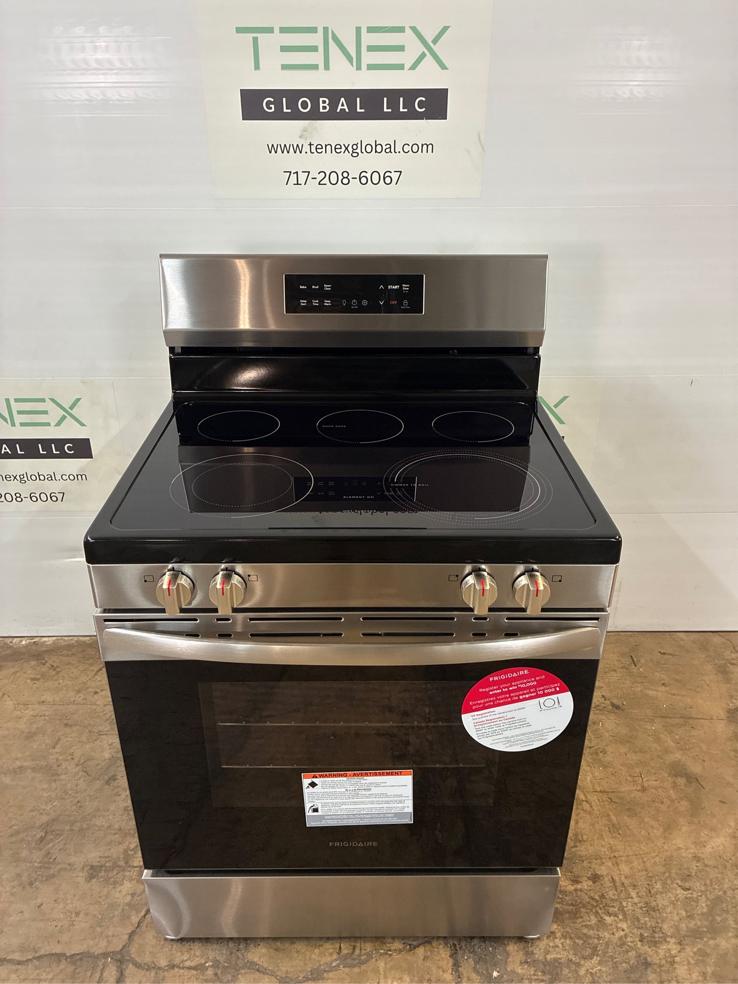 Frigidaire 30 in. 5 Burner Electric Range in Steel