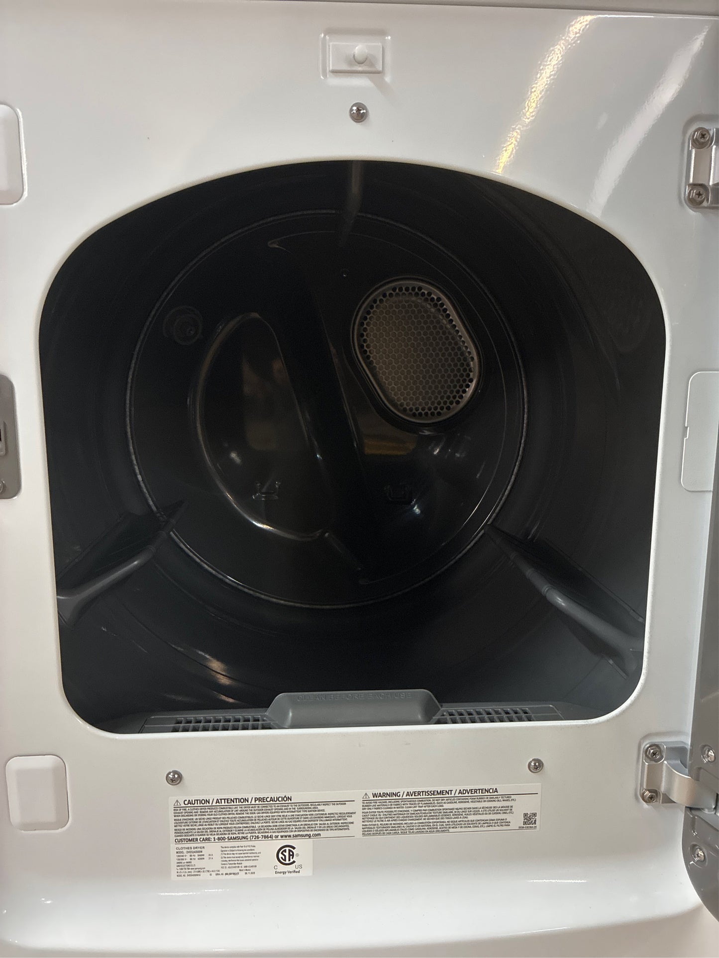 Samsung Smart White Electric Dryer with Steam
