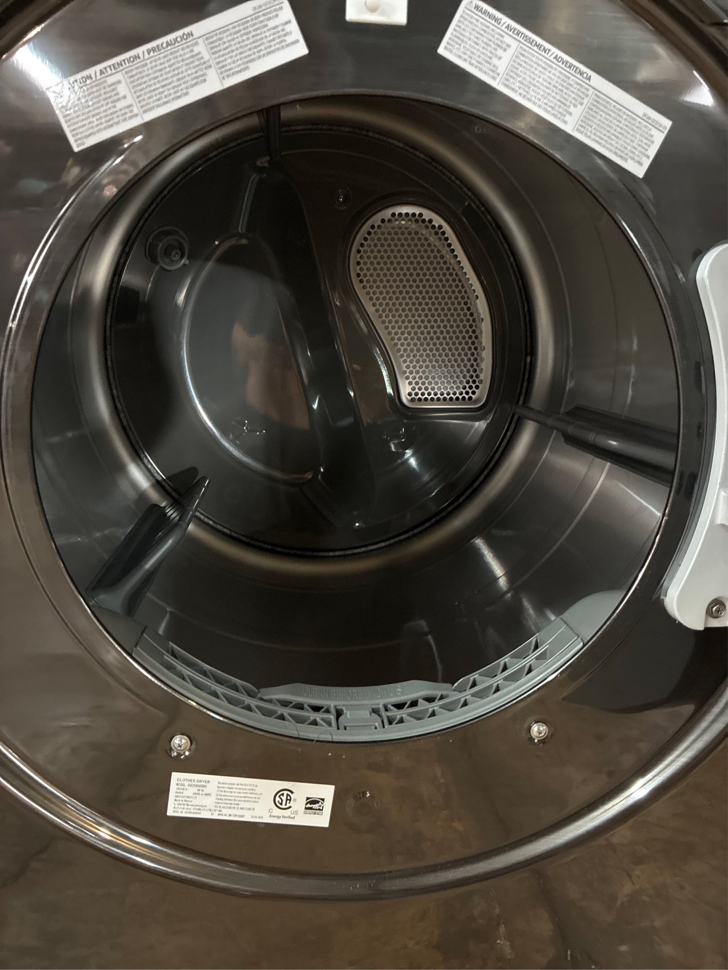 7.5 cu. ft. Dryer in Brushed Black