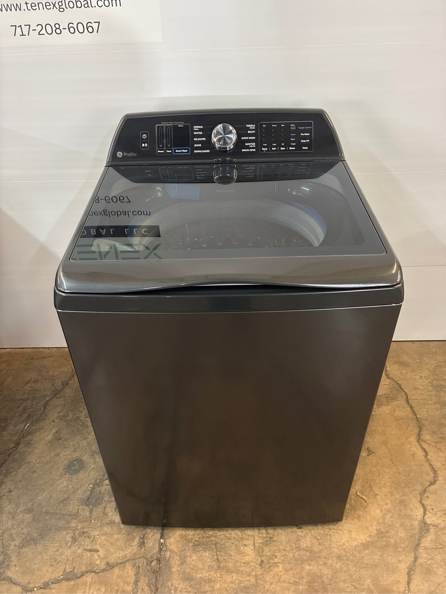 GE Profile 5.4-cu ft Smart Washer Gray