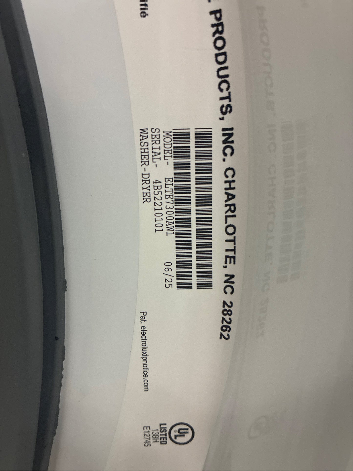 Electrolux 4.4 cu. ft. Washer & 8.0 cu. ft. Electric Dryer Tower