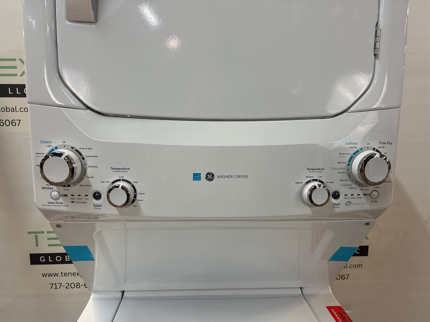 GE Stacked Laundry Center, 3.9/5.9-cu ft