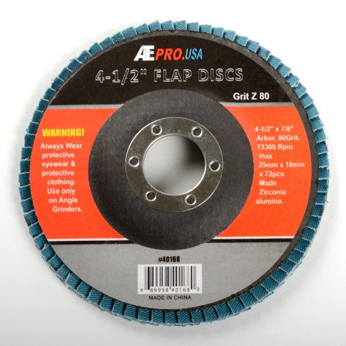 Zirconia 80 Grit Flap Disc 4.5" (15)