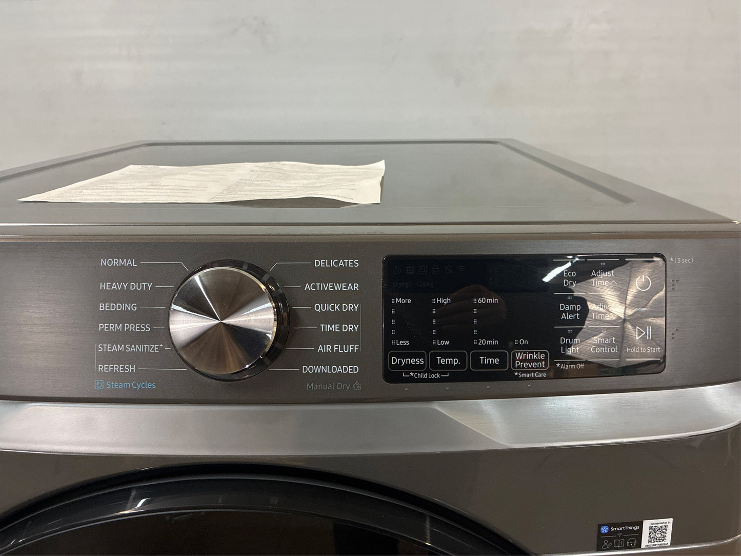 Samsung 7.5 cu. ft. Smart Stackable Electric Dryer with Steam