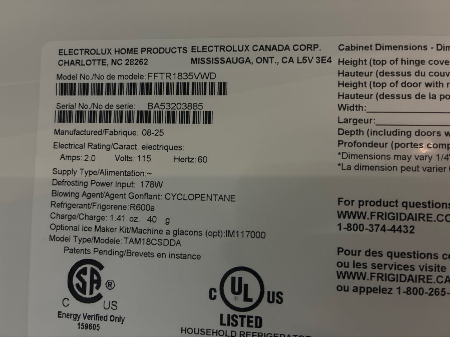 Frigidaire 30-in. Top Freezer Refrigerator