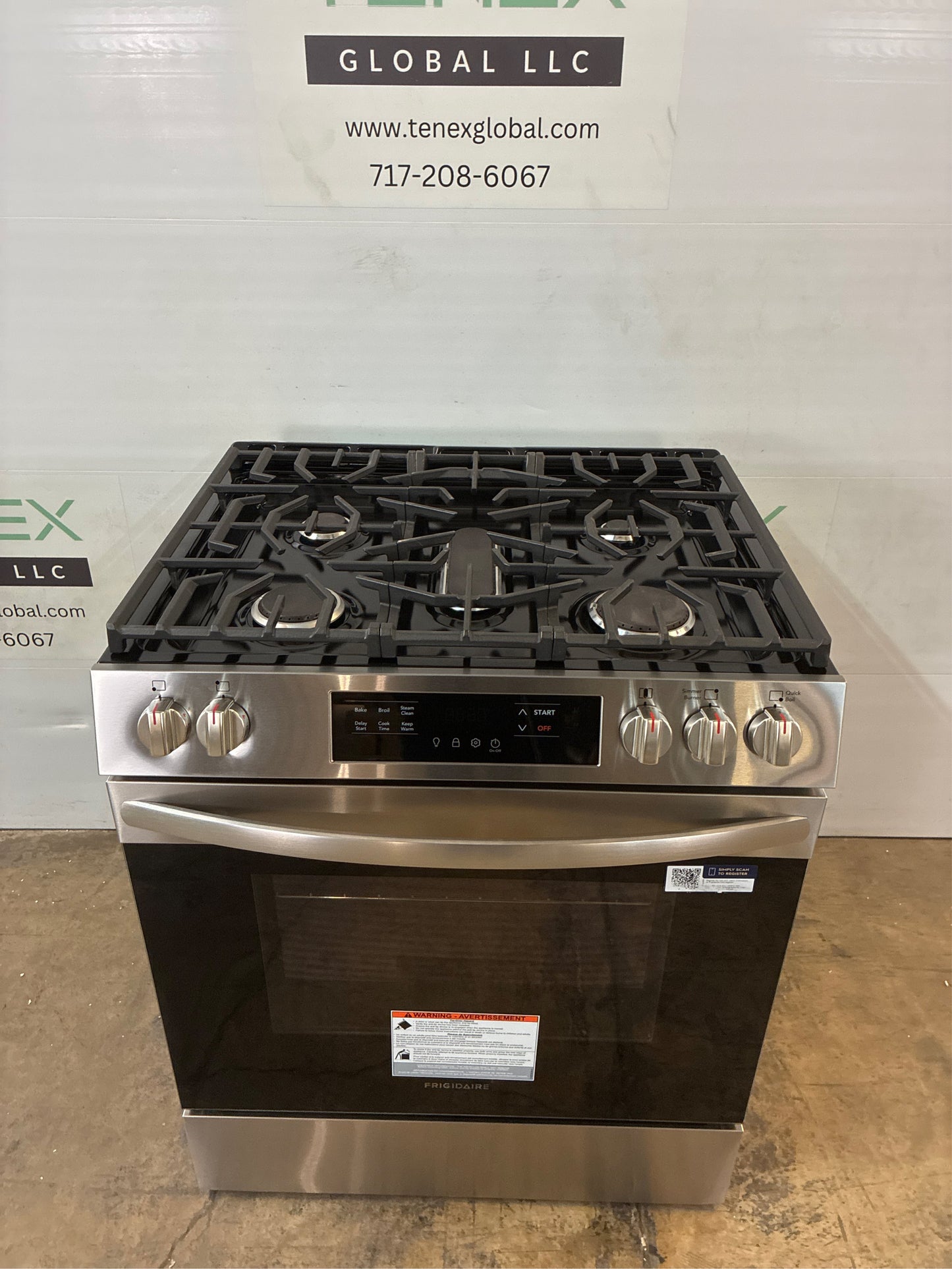 Frigidaire 30-in Gas Range with Steam Clean