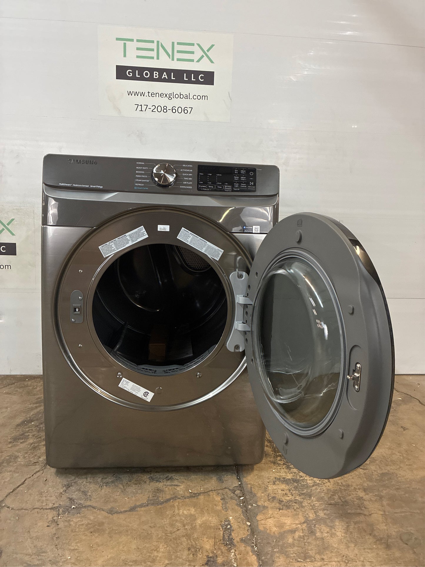 Samsung 7.5 cu. ft. Smart Stackable Electric Dryer with Steam