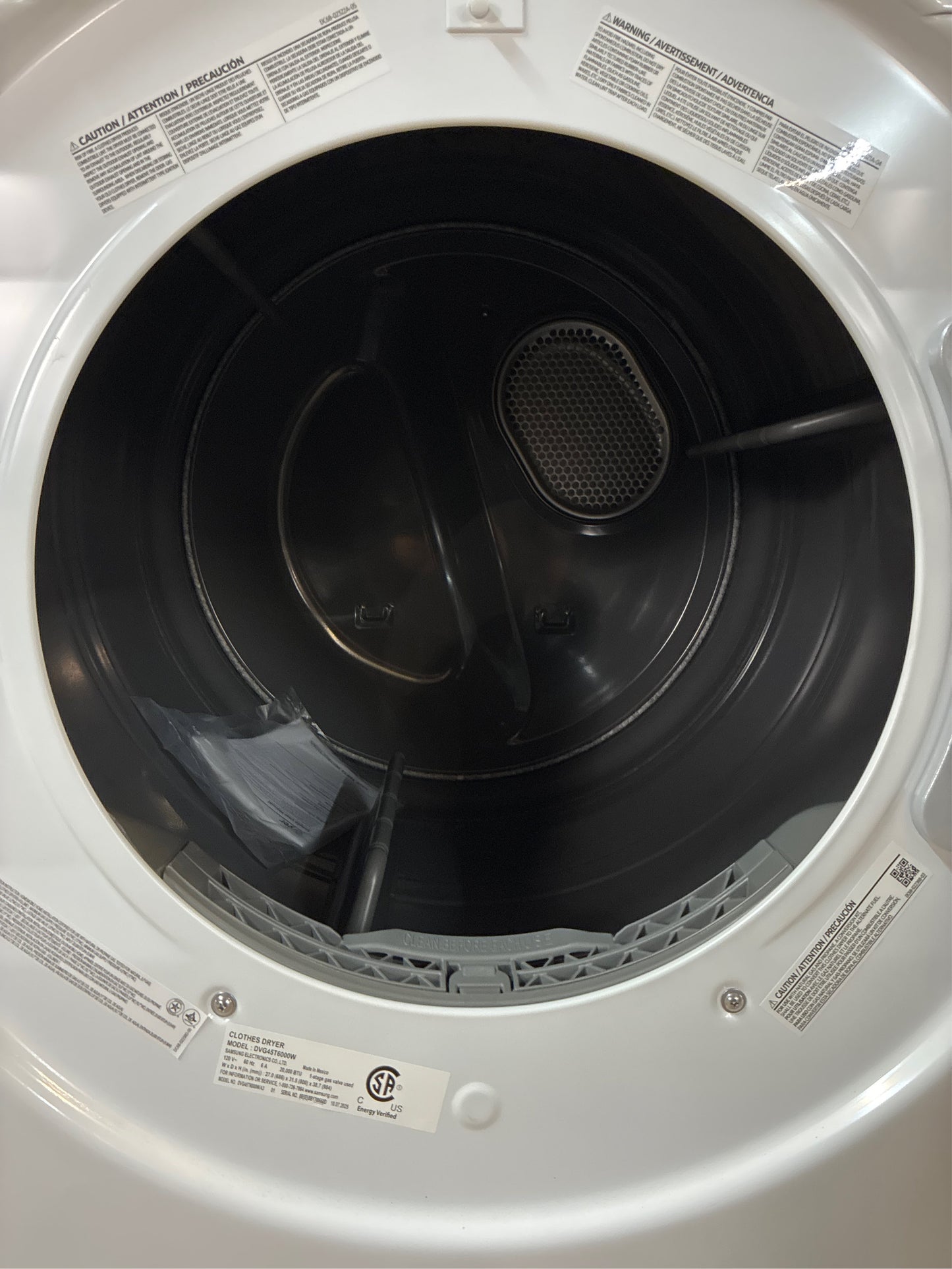Samsung Gas Dryer with Sensor Dry, White
