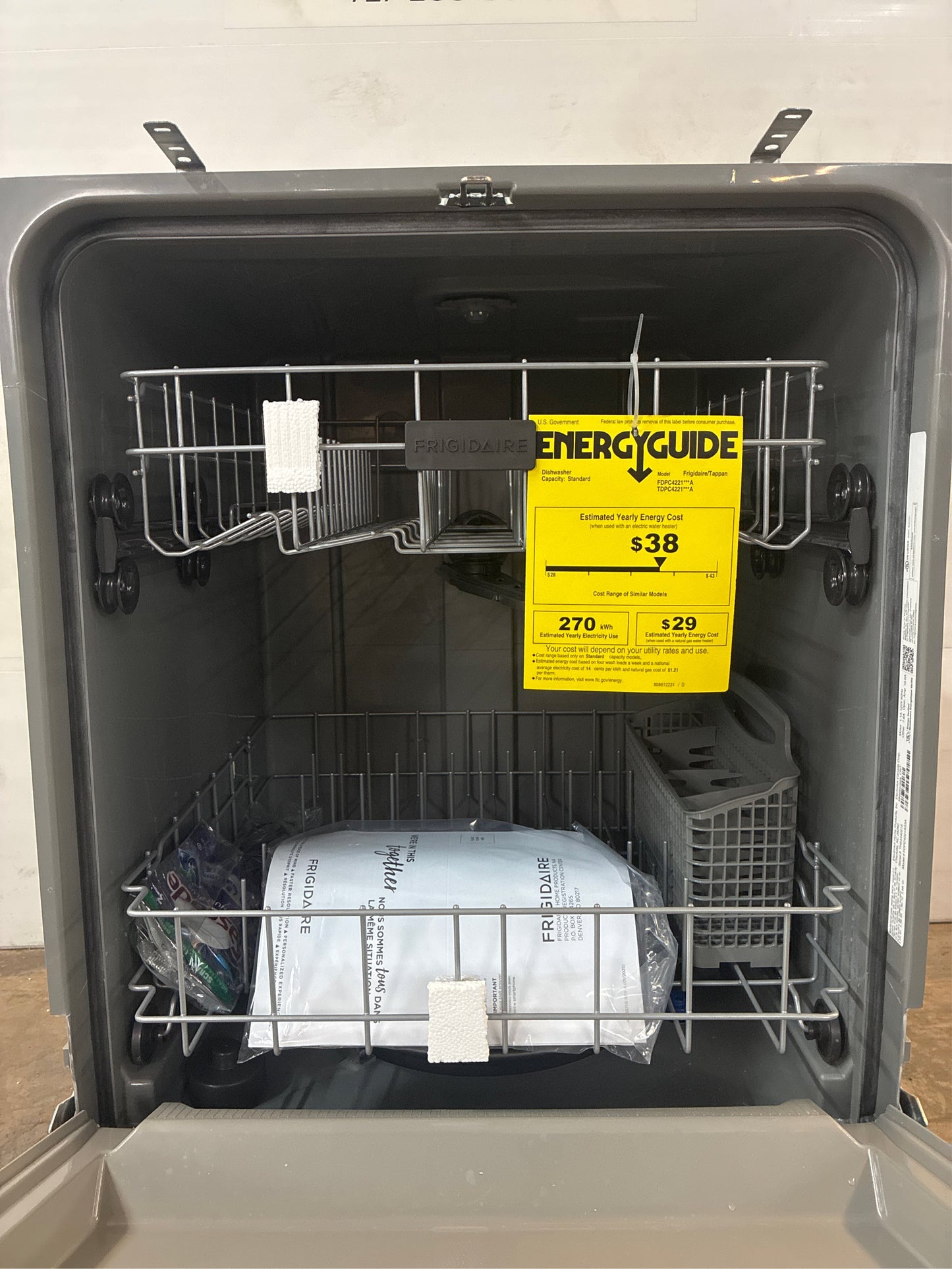 Frigidaire 24 in, Stainless Dishwasher, Tall Tub