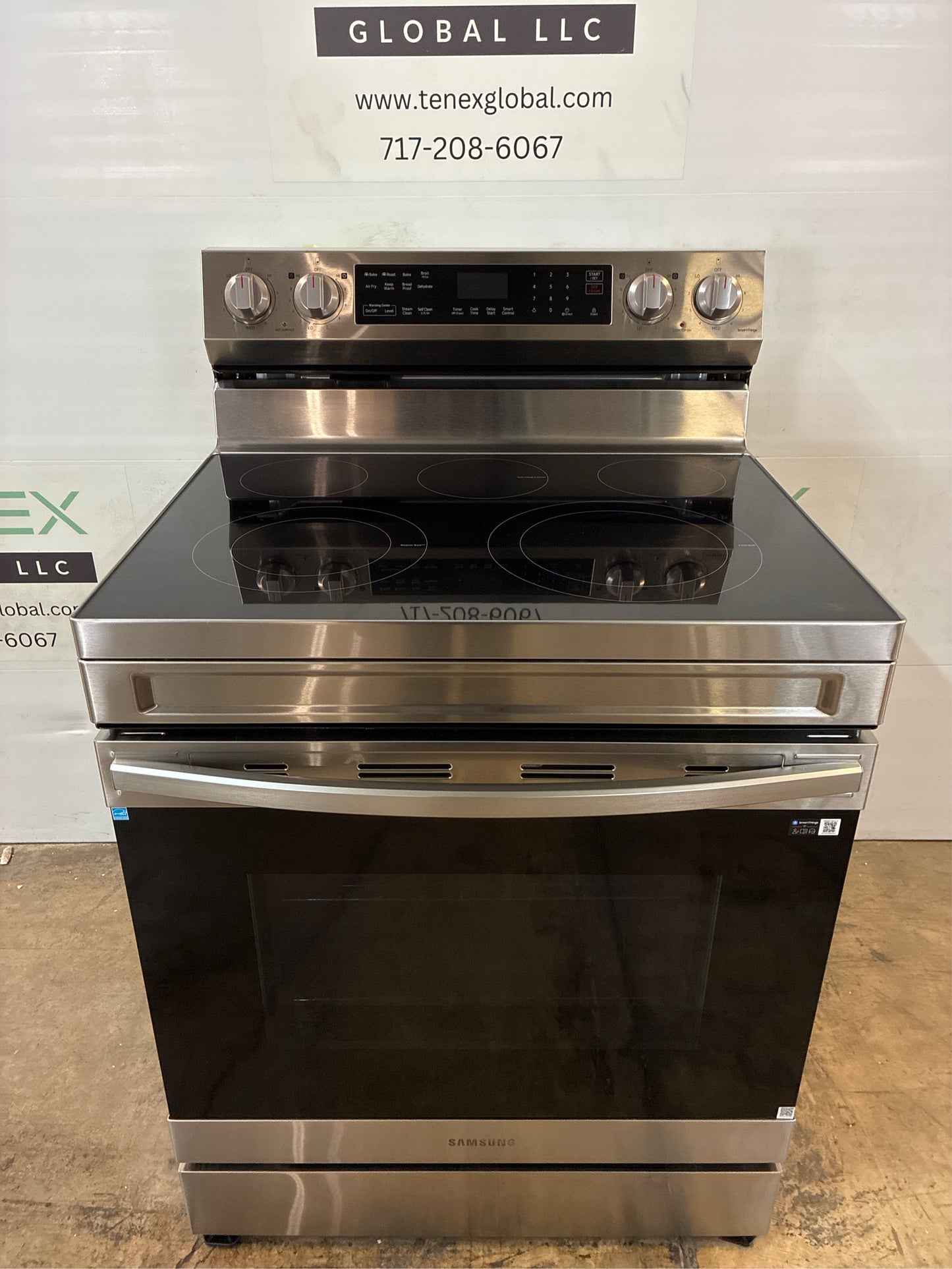 Samsung - 6.3 cu.ft. 5-Burner Electric Range