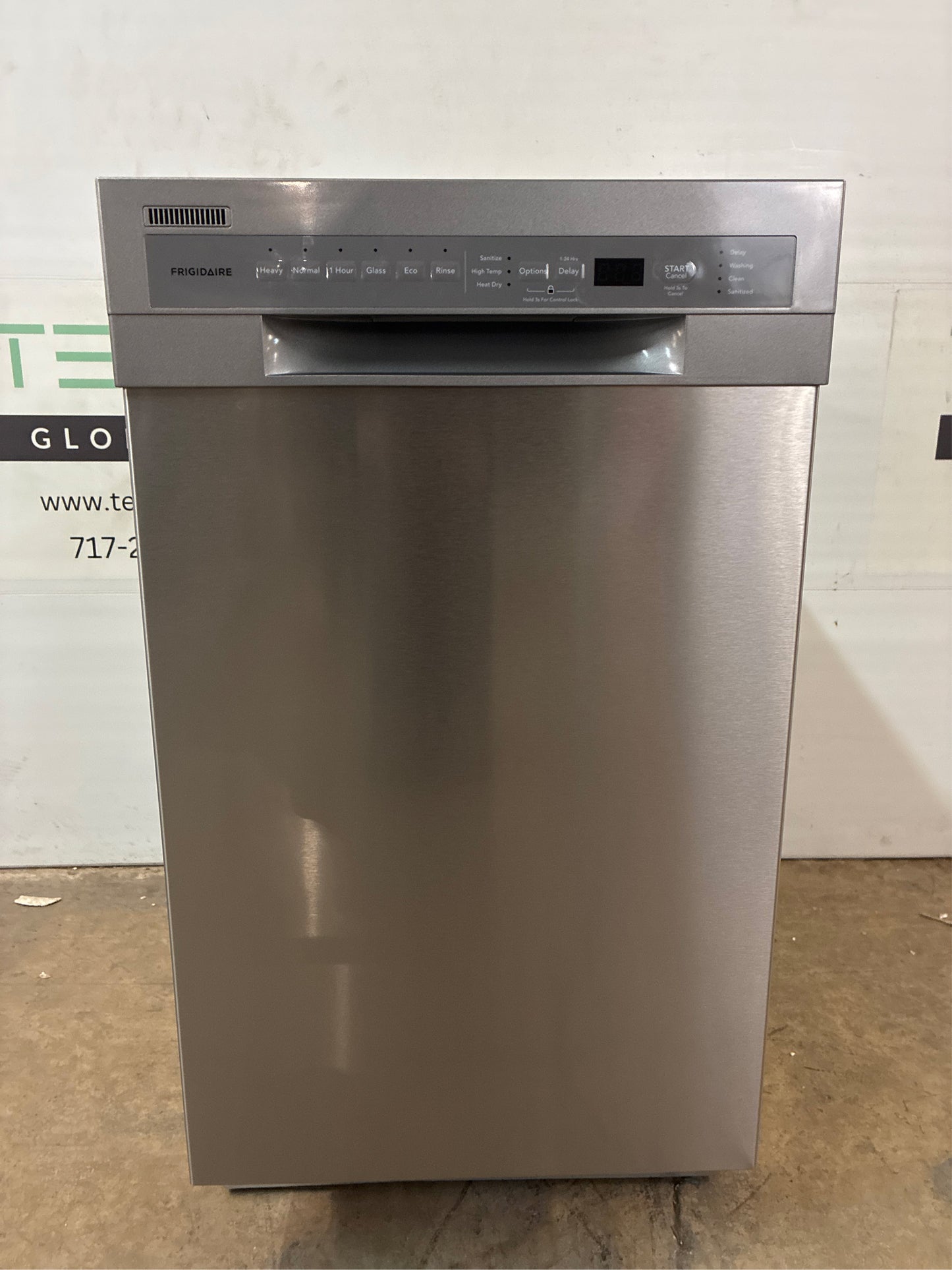 Frigidaire 18" Front Control Tall Tub Dishwasher, SS