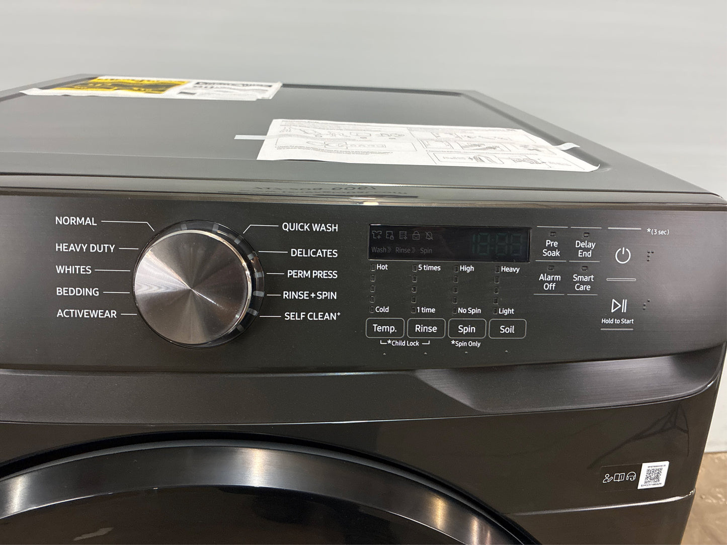 4.5 cu. ft. Front Load Washer, Brushed Black