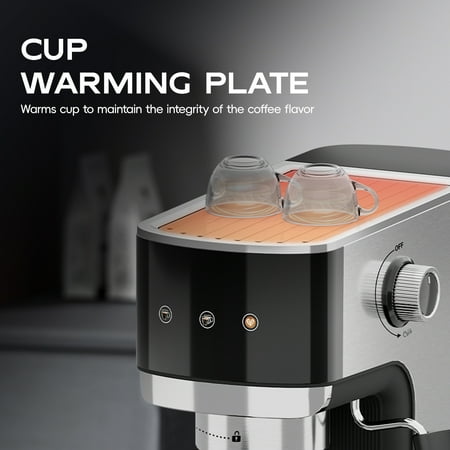 WHALL® 20 Bar Espresso Maker, Stainless Steel