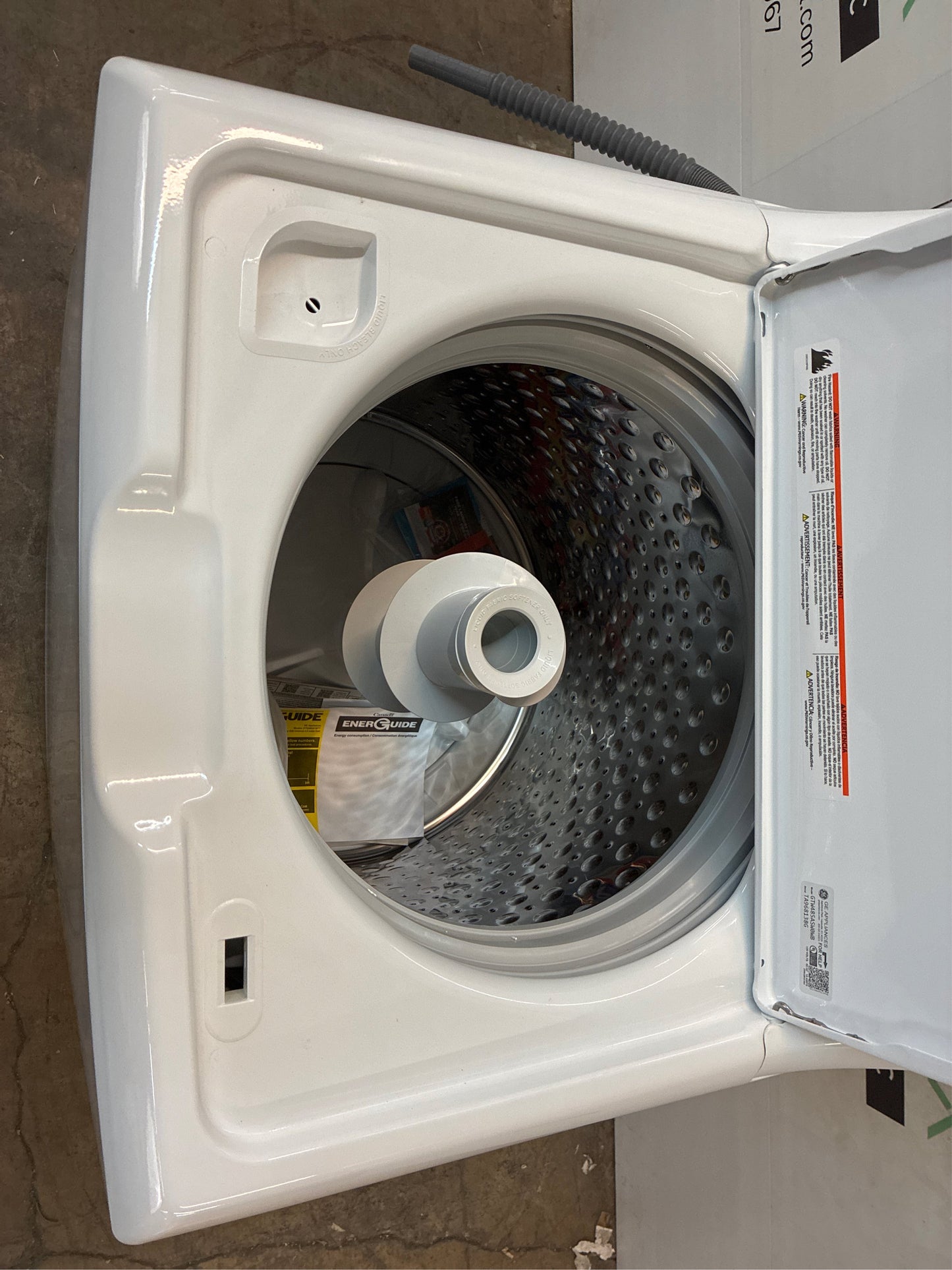 GE 4.5 cu. ft. Top Load Washer White