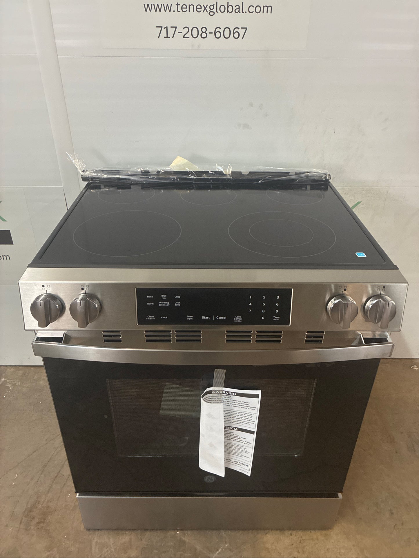 GE 30 in. 5-Burner Electric Slide-In Range