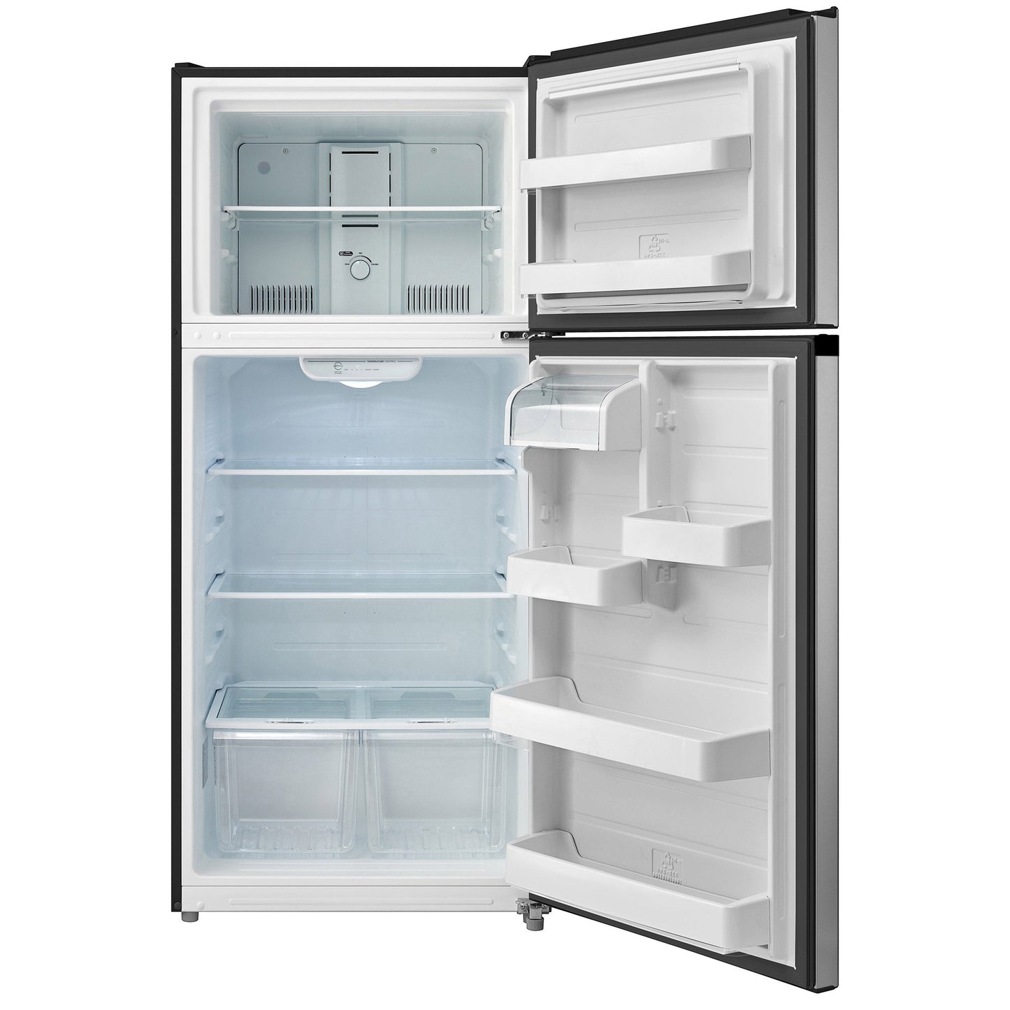 Midea 18 cu. ft. Top-Mount Fridge, Ice Maker Ready