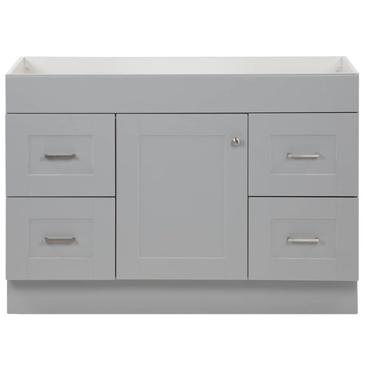 Project Source 48-in Gray Vanity Base Cabinet