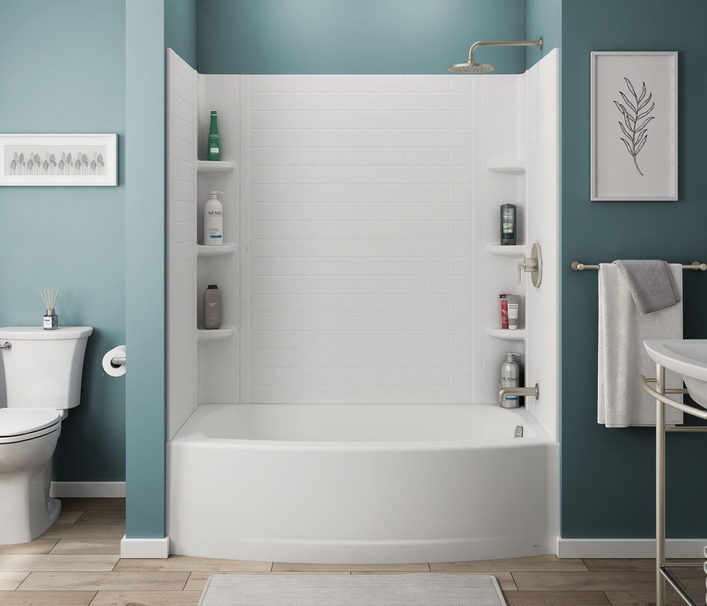 Elevate 60x30 White Left Drain Tub