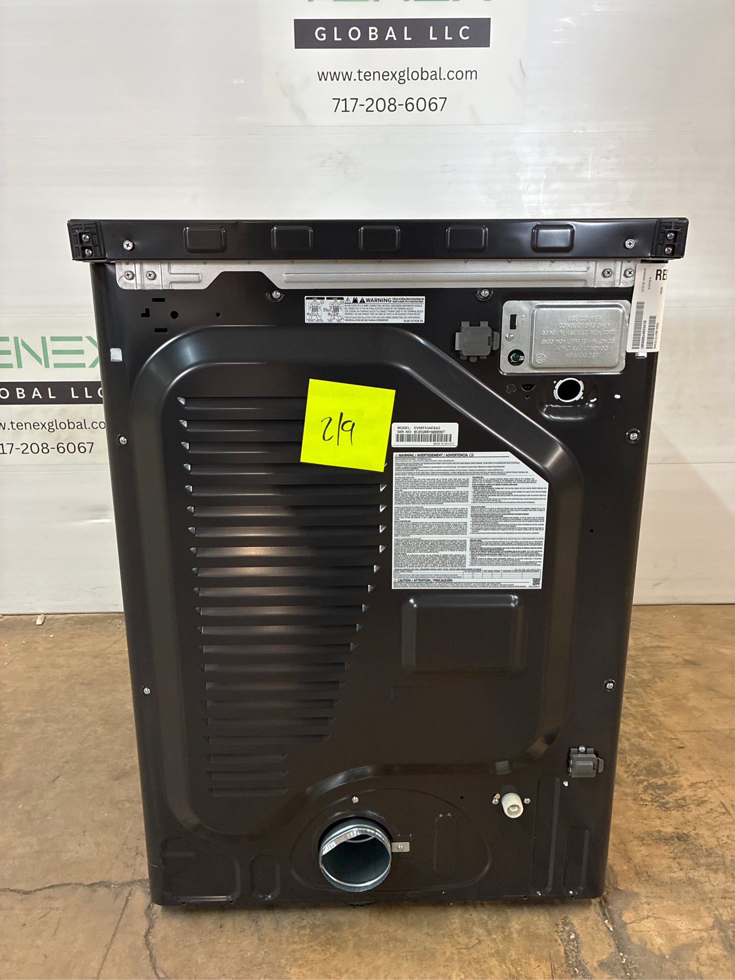 Samsung 7.6 cu ft Bespoke AI Electric Dryer Dark Steel