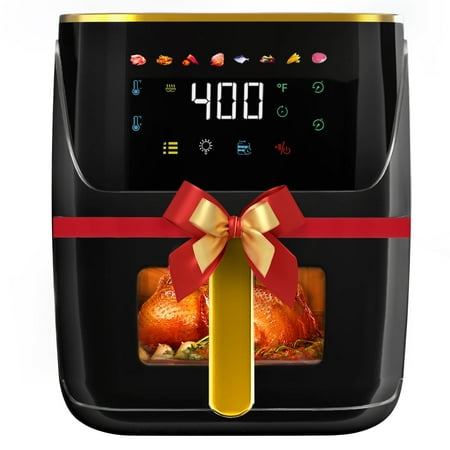 Bluebow Air Fryer 8.5 QT, Black, Touch Screen