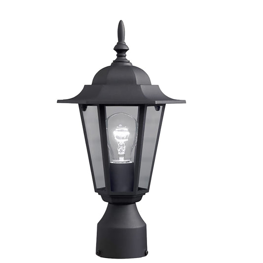 Steinbeck 14.92-in Sand Black Outdoor Lantern