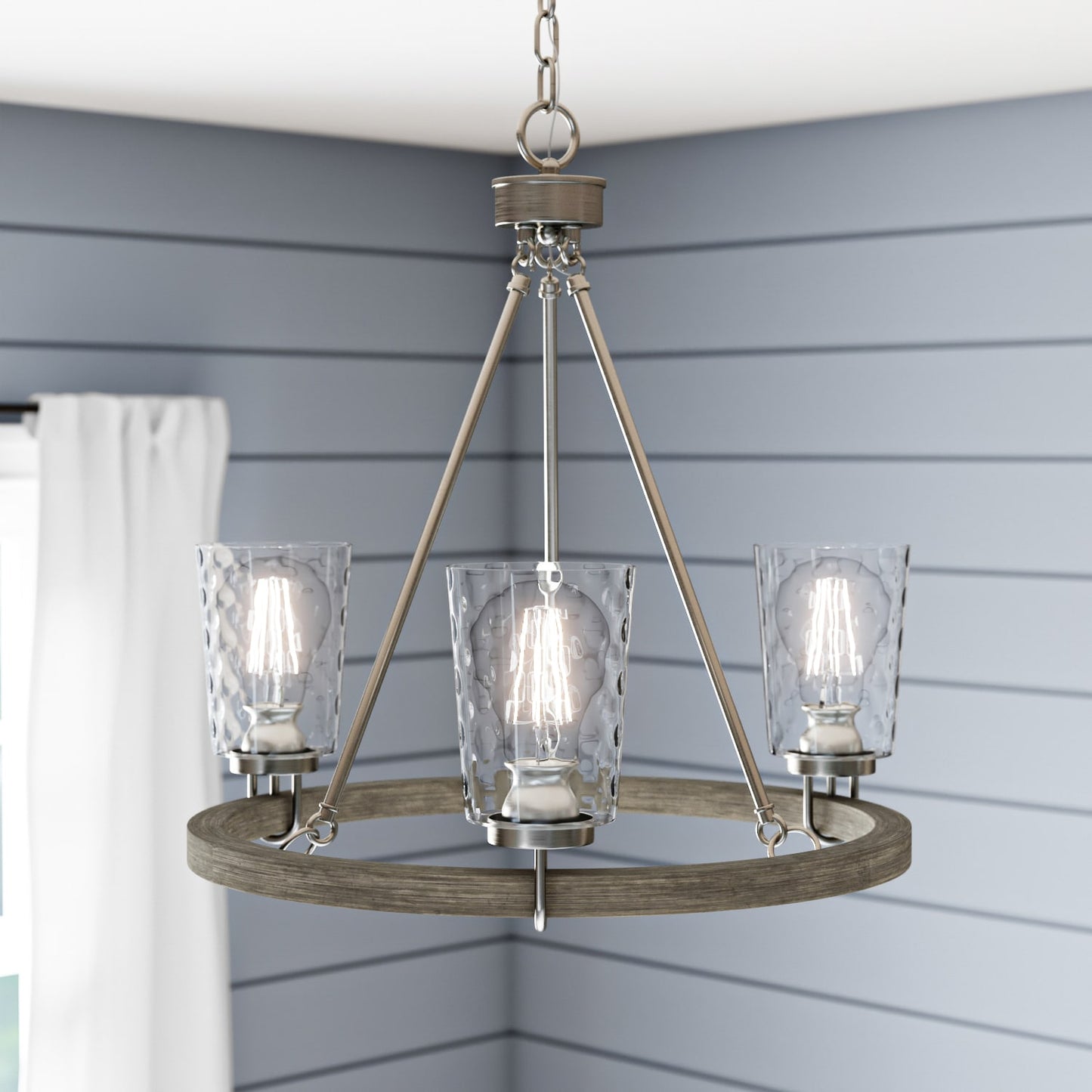 Progress Tiana 3-Light Coastal Chandelier
