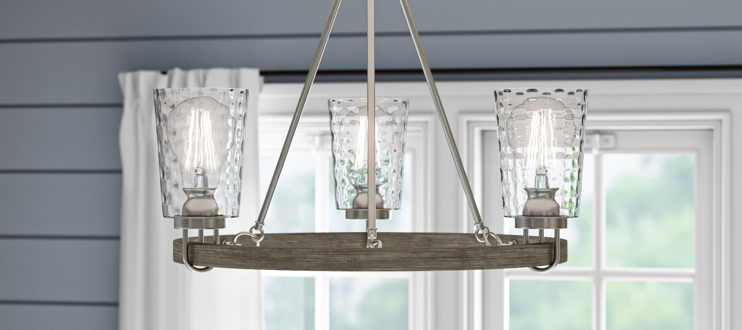 Progress Tiana 3-Light Coastal Chandelier