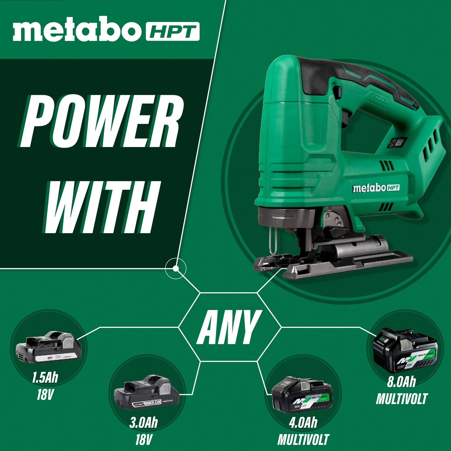 Metabo HPT 18V Keyless Cordless Jigsaw