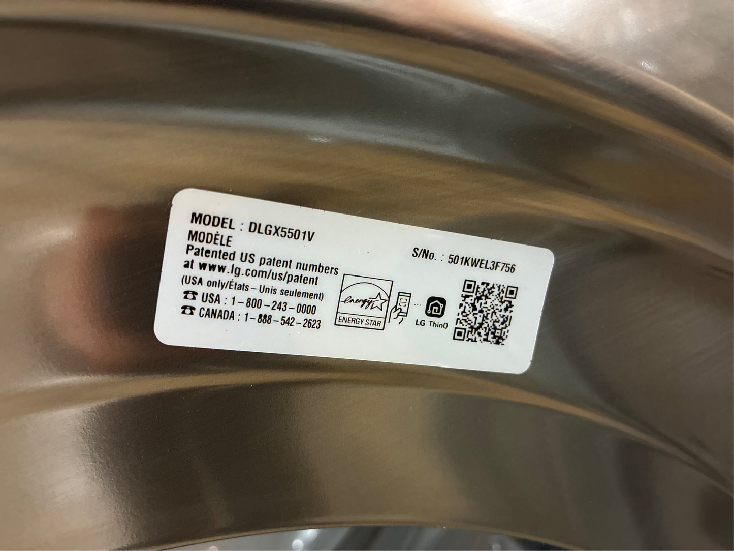 LG 7.4 cu. ft. Vented Gas Dryer, Graphite Steel