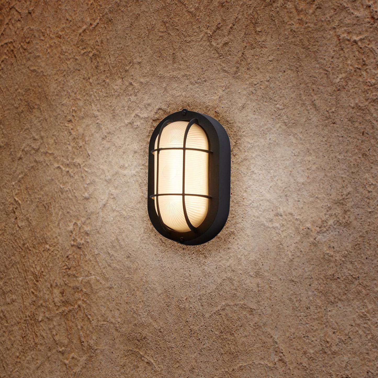 8.27-in H Matte Black LED Wall Light
