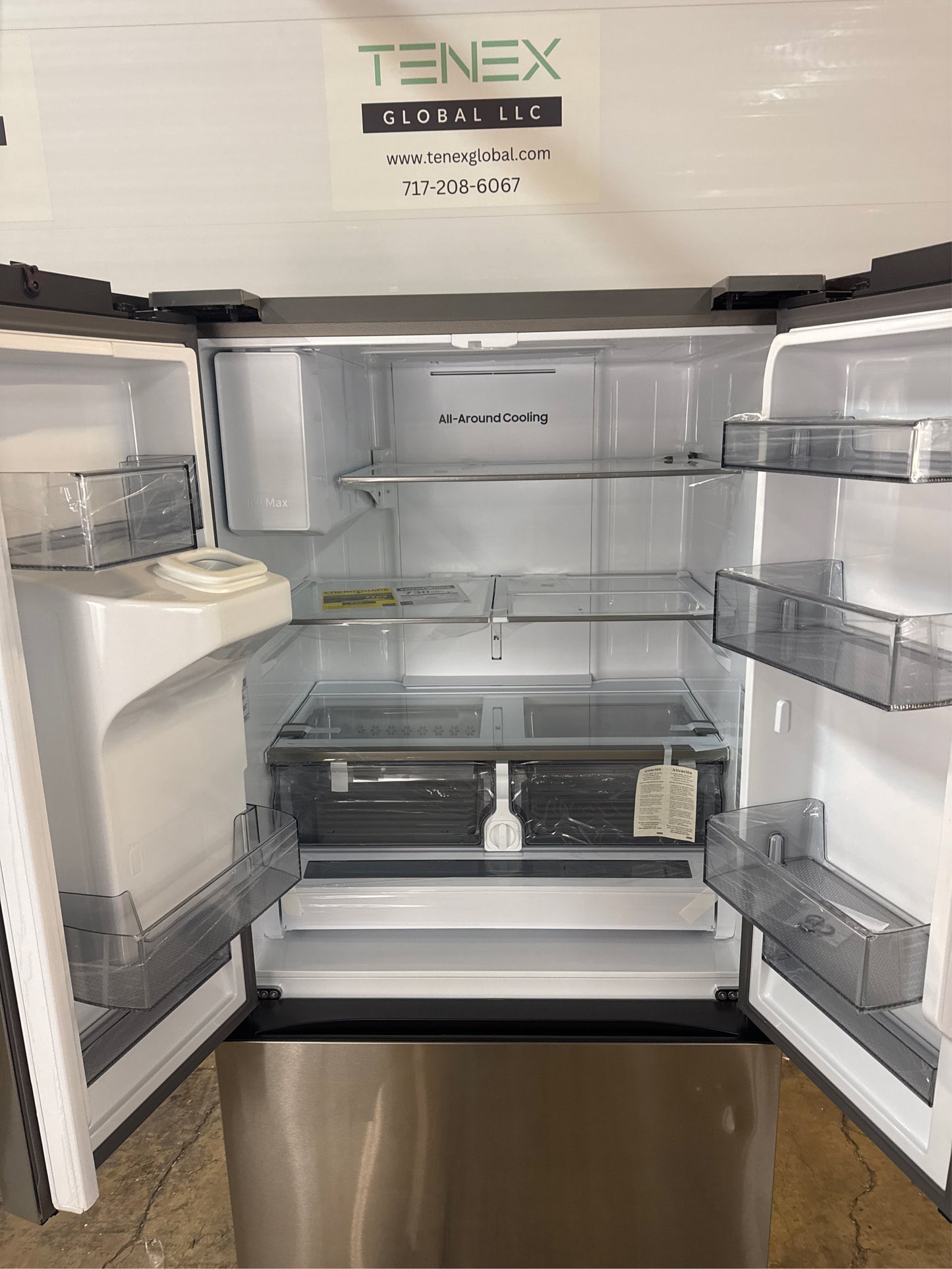26 cu. ft. 3-Door Samsung Refrigerator, Stainless Steel