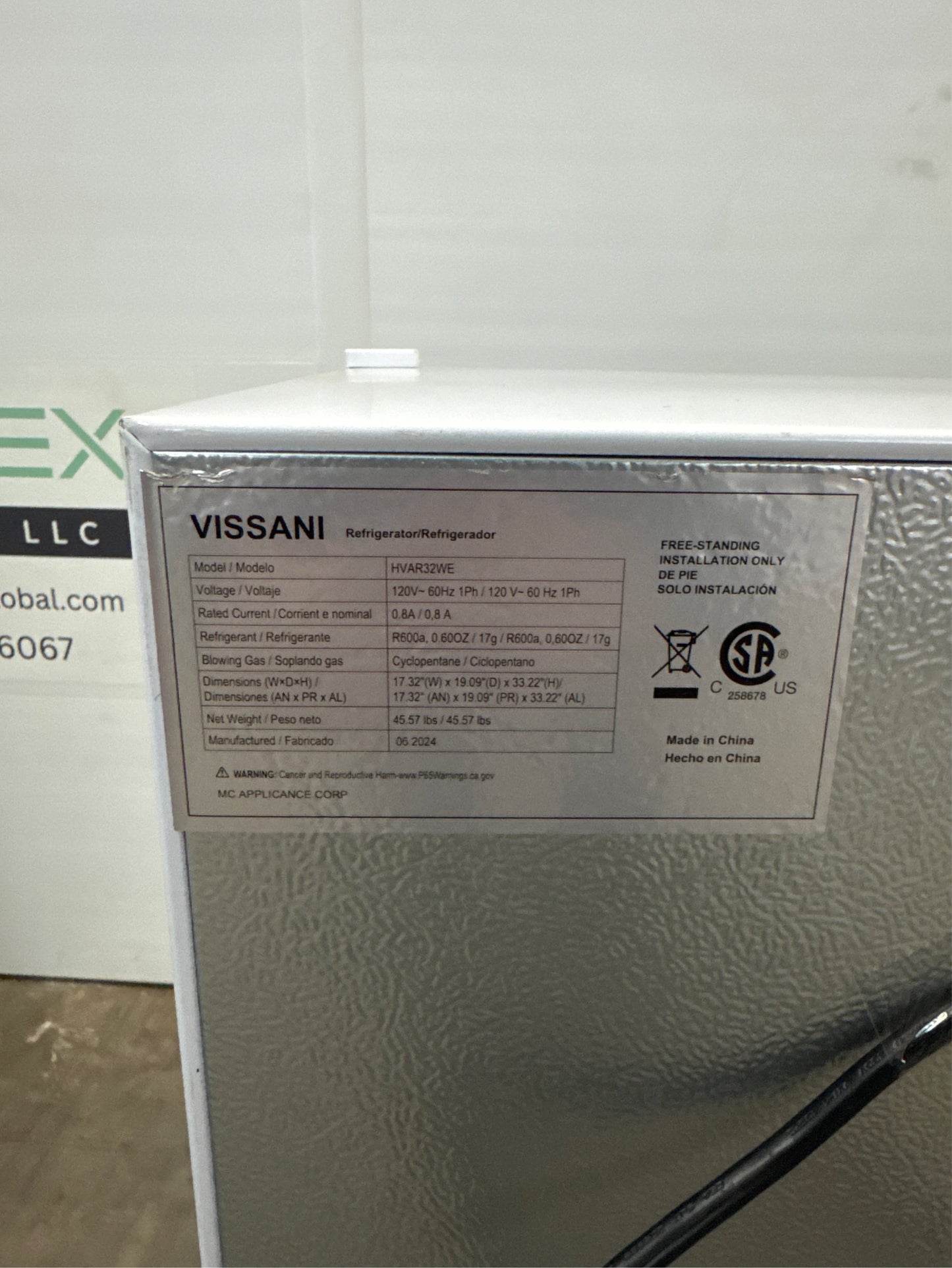 3.2 cu. ft. Mini Refrigerator, ENERGY STAR