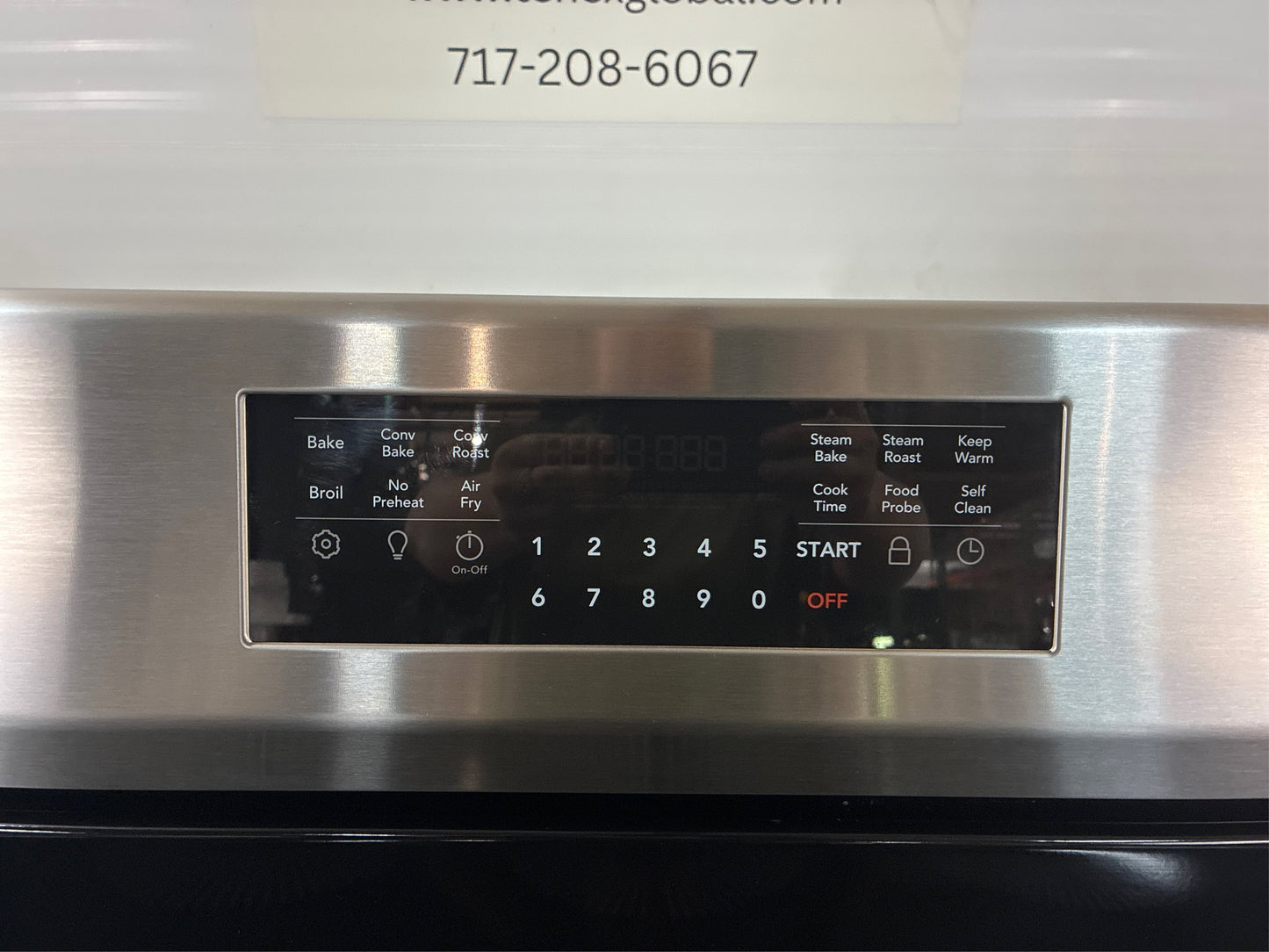 Frigidaire 30in 5 Burner Electric Range, Black SS, Convection