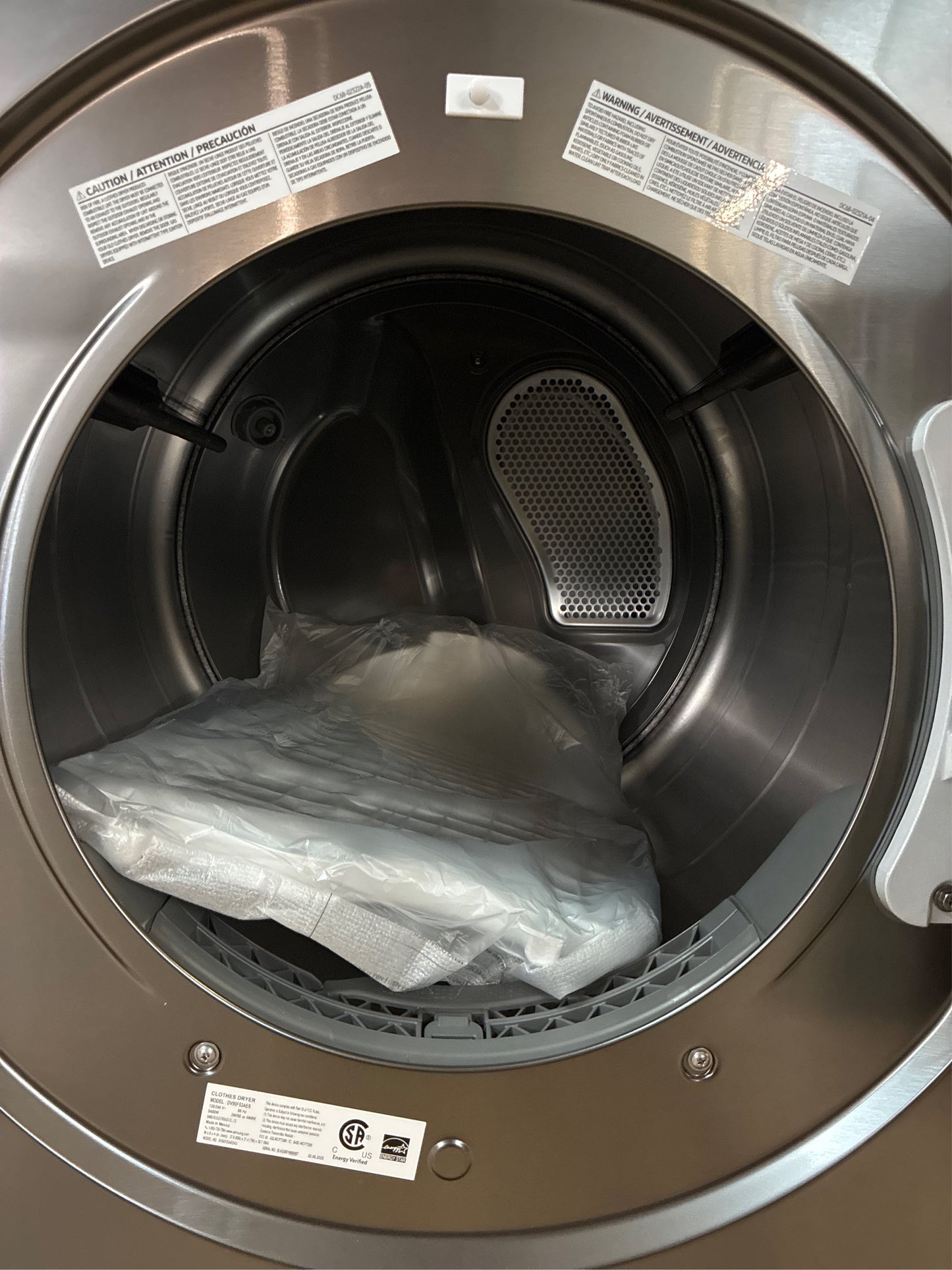 Samsung 7.6 cu ft Bespoke AI Electric Dryer Dark Steel