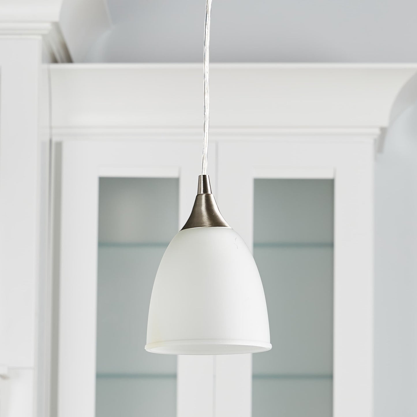 Style Selections Nickel Cylinder Pendant Light