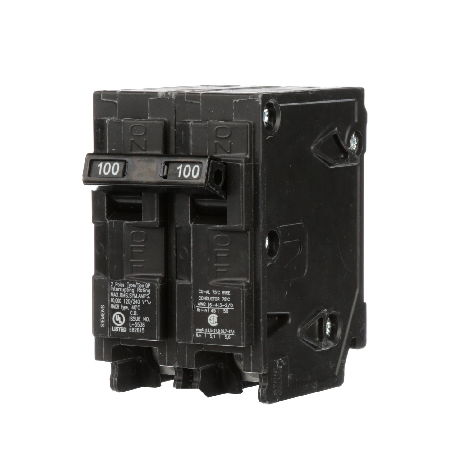 Siemens QP 100-amp 2-Pole Breaker